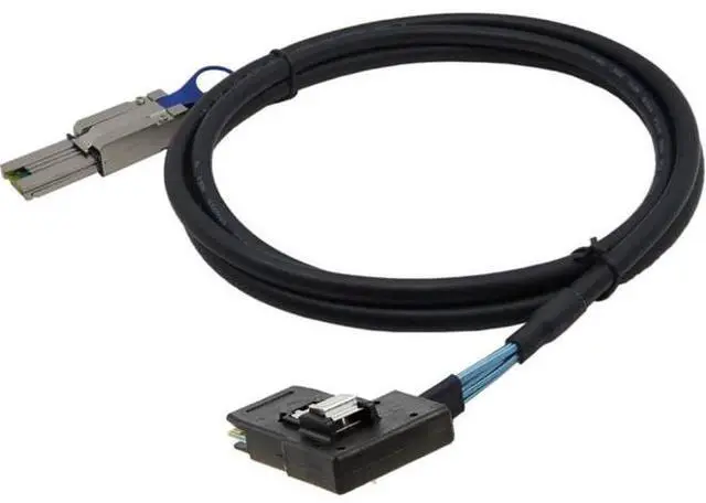 Alt view image 4 of 5 - SAS 8087 right-angle turn to SAS HD SFF-8088 serverinternal and external high-speed connection cable assembly