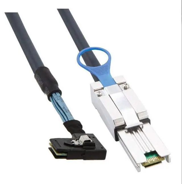 Alt view image 2 of 5 - SAS 8087 right-angle turn to SAS HD SFF-8088 serverinternal and external high-speed connection cable assembly