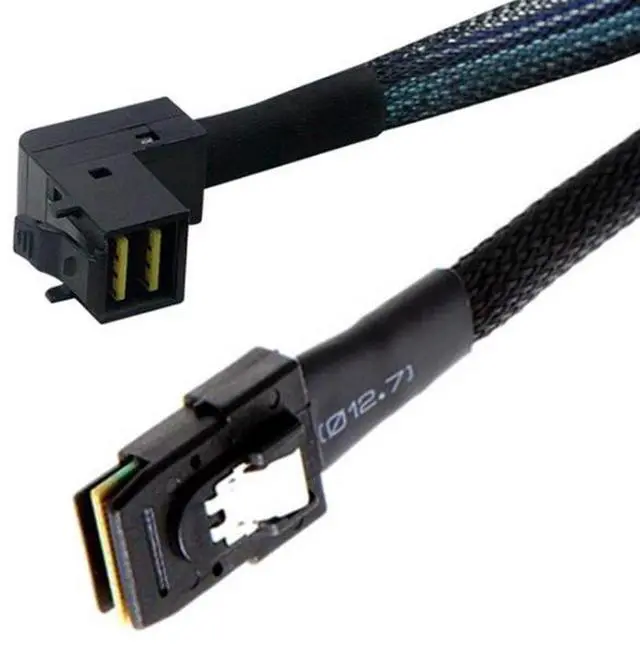 Alt view image 2 of 5 - SAS HD 864390-degree to SAS SFF-8087 server internal high-speed connection cable
2024