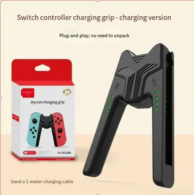Alt view image 2 of 6 - New Nintendo Switch OLED Joy-Con controller charginggrip- NS leftand righthand controller handle accessories