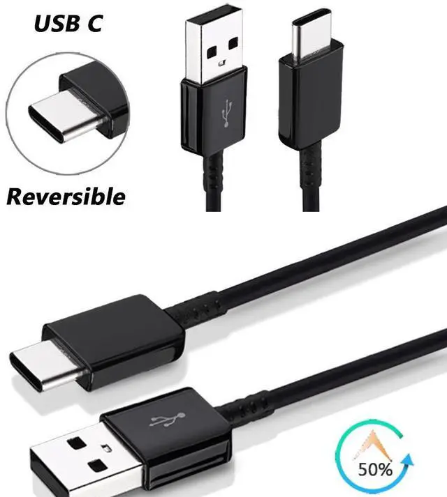Alt view image 5 of 5 - Type-Cfastcharging data cable is suitableforSamsung 58, s9 Plus, S10,Note7 and A5 mobile phones with 2A charBing capacity.
