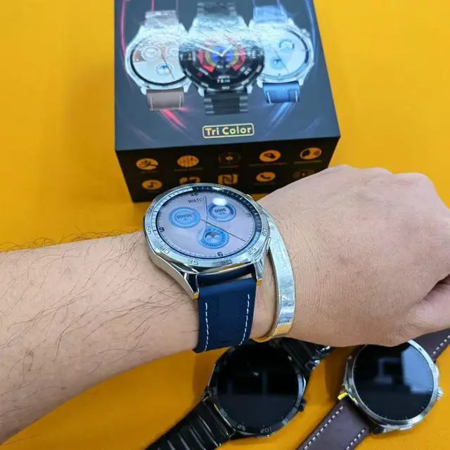 Alt view image 4 of 5 - Round-shaped new S5pro wireless magnetic charging Bluetooth calling sports smartwatch with heart rate and uric acid monitoring function