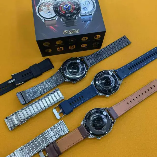 Alt view image 5 of 5 - Round-shaped new S5pro wireless magnetic charging Bluetooth calling sports smartwatch with heart rate and uric acid monitoring function