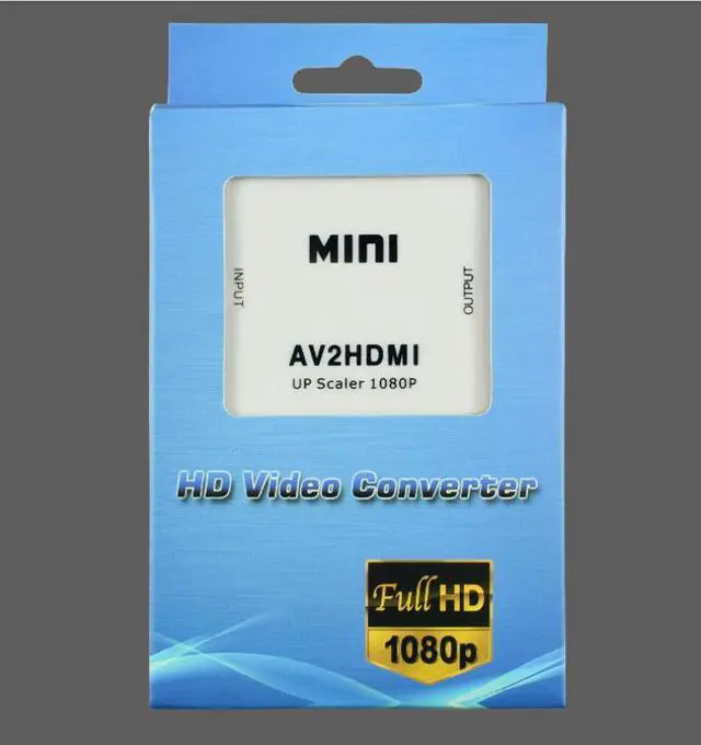 Alt view image 5 of 5 - AV to HDMI Converter - Audio Video Switch - High Definition Connector - Mini AV to HDMI - Black and White Wholesale