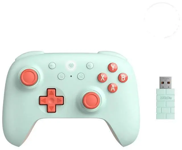 Alt view image 5 of 7 - Orion Youth Edition 2nd Generation Wireless Gaming Controller for Steam with Hall Effect Joystick and 3 Modes pink