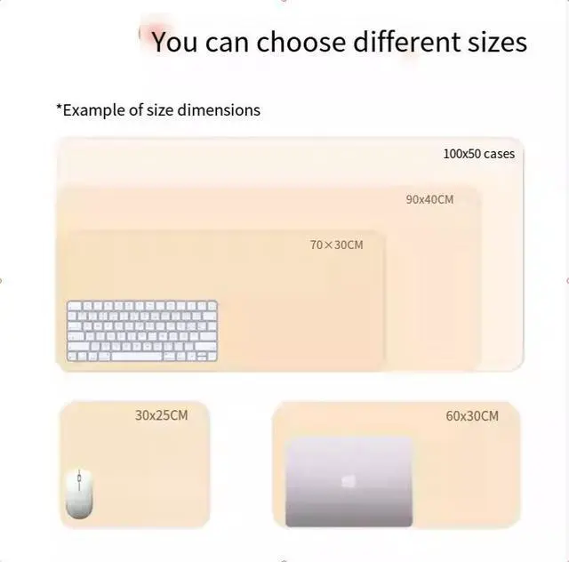 Alt view image 4 of 5 - Kitty Cat mouse pad - Extra large,simple,cute,girls' cartoon custom computer keyboard deskpad -Large size,
dirt-resistant 4mm 1000x500mm