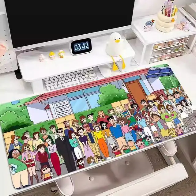 Alt view image 2 of 5 - Xiaoxin Pencil Mouse Pad - Super Large and Cute Girls' Cartoon Customized Computer Mat Keyboard Pad Office Desk Pad - Large Size 35.43 x 15.75 inches 3