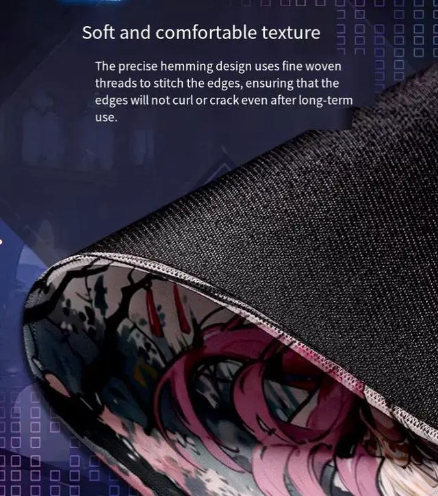 Alt view image 4 of 5 - JVFYI Alicia Mouse Pad - Extra Large Anime 2D Dormitory Computer Desk Workstation Office Desk Anti-Slip and Stain-Resistant - 35.43 x 15.75 inches 3