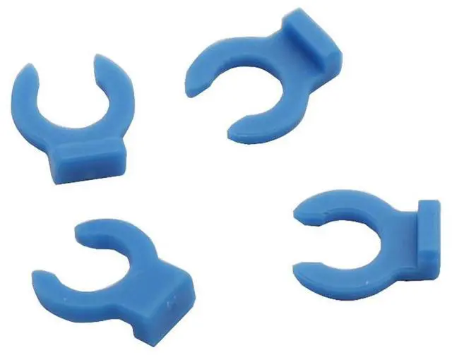 Alt view image 3 of 5 - JVFYI 3D printer DIY accessory pc4-01 pc4-m6 pneumatic connector with blue snap-on cover, 4mm Teflon tube fixation