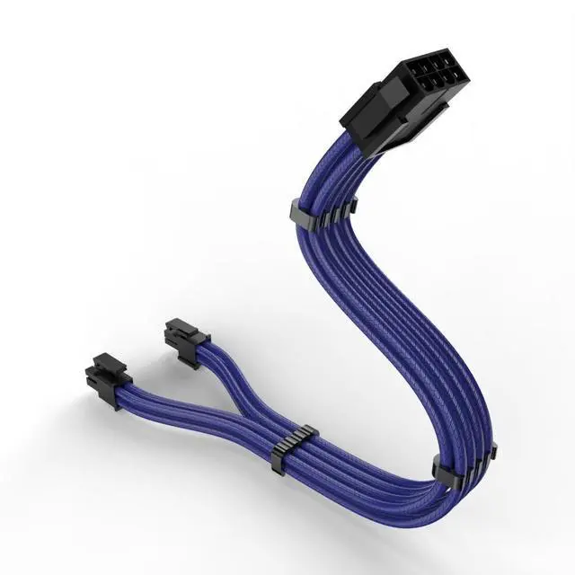 Main image of JVFYI Computer accessory CPU 8P extension cable nylon braided wire adapter cable blue