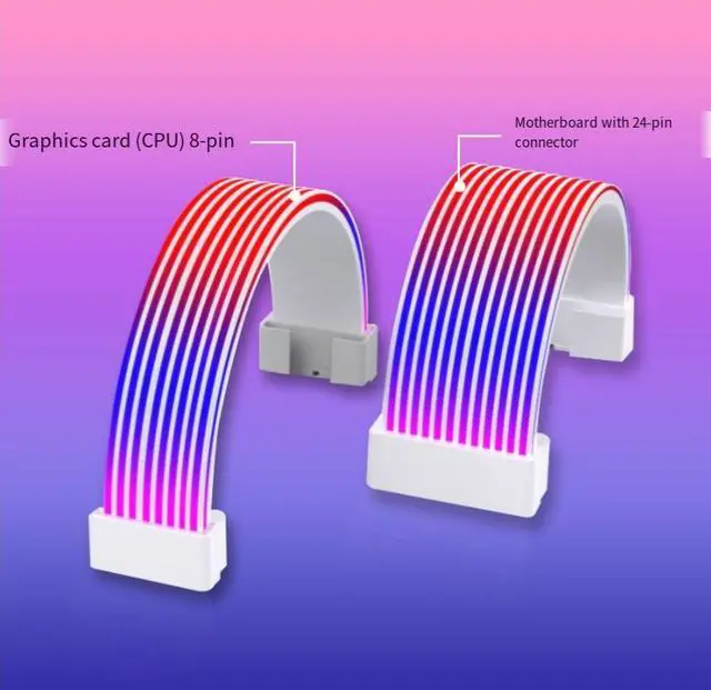 Alt view image 5 of 6 - JVFYI Godlight synchronous ARGB soft light panel - Power lines of motherboard and graphics card glow