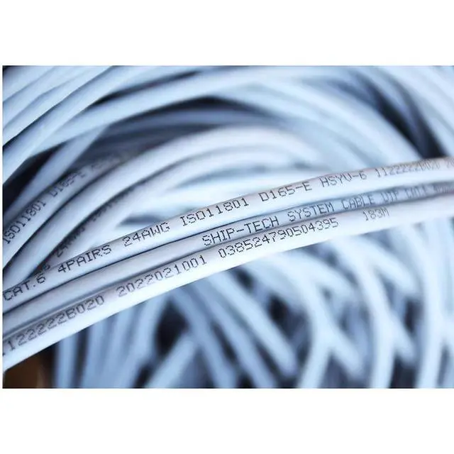 Alt view image 2 of 6 - SHIP Yizhou Original Genuine Cat6a Gigabit Network Cable D193-G Cat6a 6A Unshielded Network Cable Gray (Length 305m)
