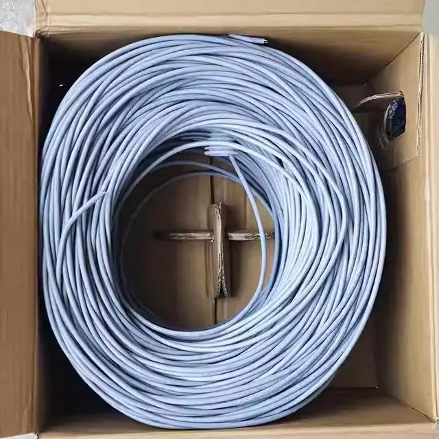 Alt view image 5 of 6 - SHIP Yizhou Original Genuine Cat6a Gigabit Network Cable D193-G Cat6a 6A Unshielded Network Cable Gray (Length 305m)