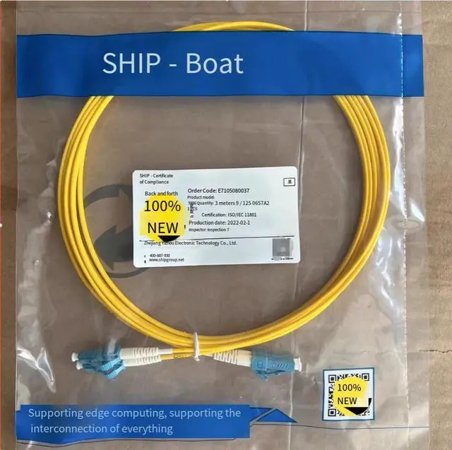 Alt view image 4 of 7 - Yizhou single-mode single-core double-core optical fiber patch cord, multi-mode 10-gigabit tail fiber, FC/FC dual-core multi-mode optical fiber patch cord, S937-OM3 15m