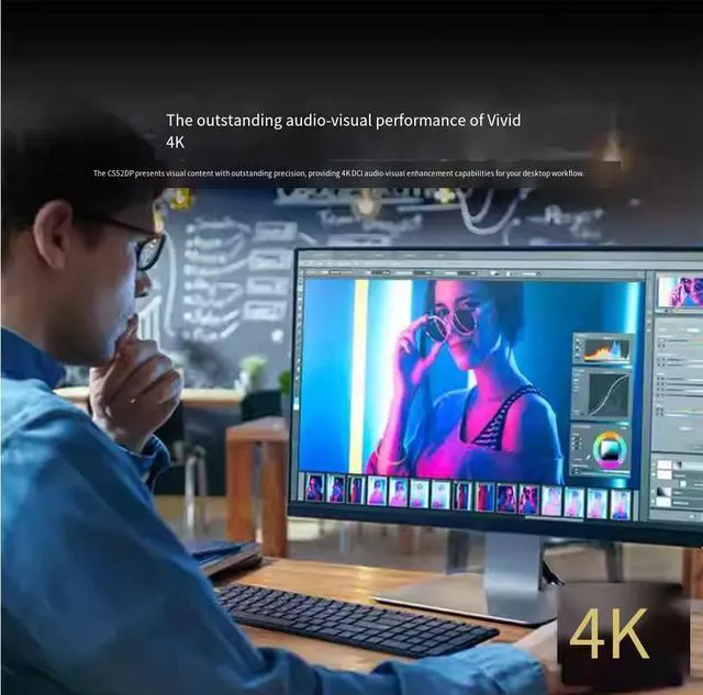 Alt view image 5 of 5 - ATEN HongZheng CS52DP KVM switcher, featuring USB-C/DisplayPort multi-port hybrid technology, offers outstanding 4K compatibility and easy installation - plug-and-play.