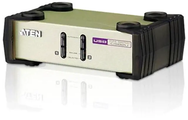 ATEN Hongzheng CS82U VGA + USB KVM Switcher with 2 Input and 2 Output ...