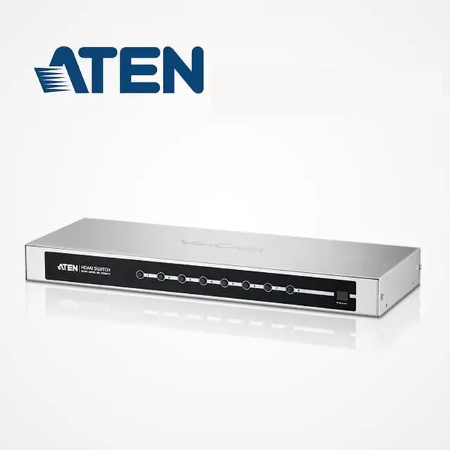 Main image of ATEN HongZheng HDMI Switcher - 8-input 1-output High-Definition Audio-Visual Switcher Supporting 3D with Remote Control - VS0801H