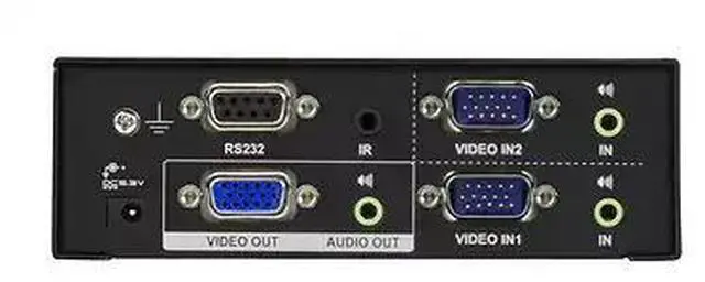 Alt view image 3 of 4 - ATEN HongZheng VGA Switcher - Dual Input, Single Output, 2-Port Display Shareer, 2-In-1 Output, Audio and Video Switcher - VS0201