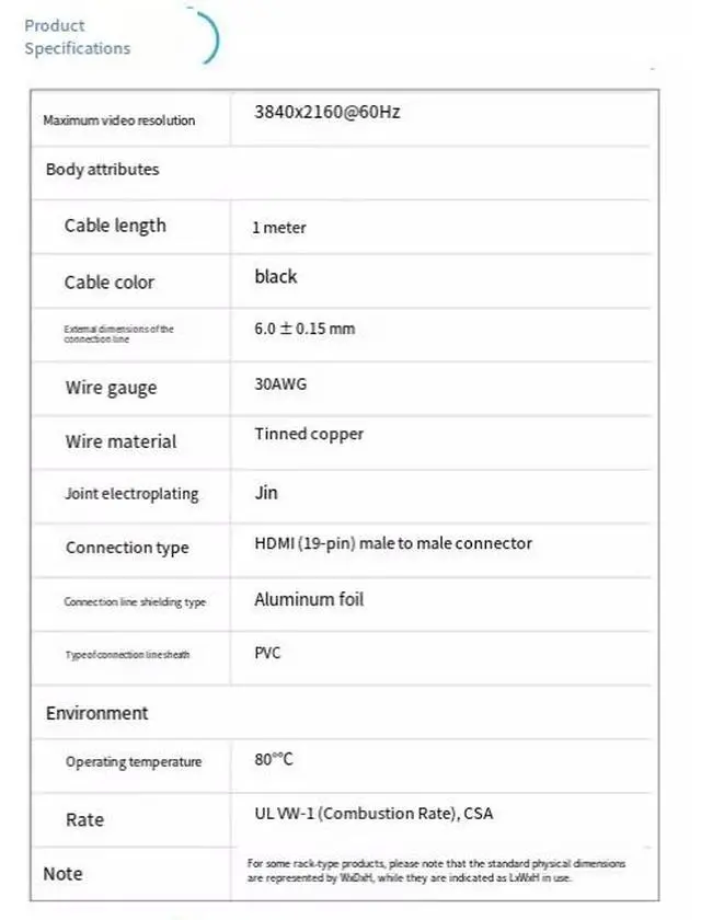 Alt view image 4 of 4 - ATEN 2L-7D05H-AZ HDMI High-Definition Digital Cable - 4K Computer/TV Connection Data Cable - 5 Meters