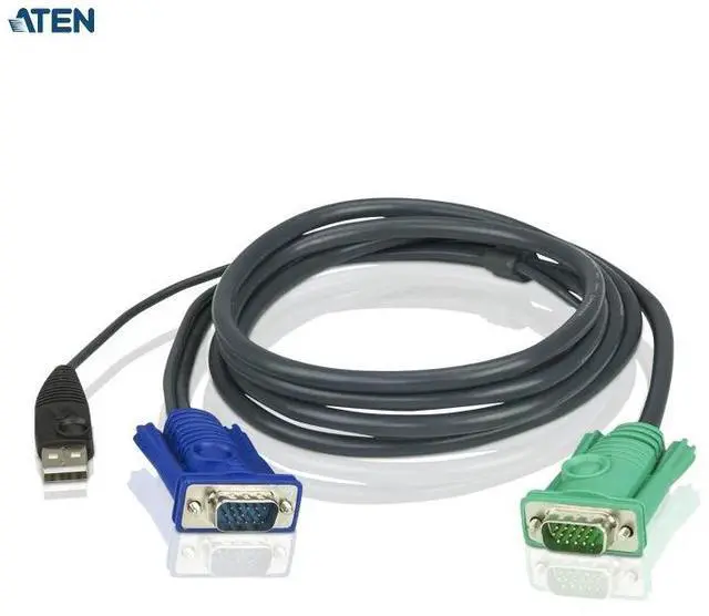 Main image of ATEN switcher connection cable + 3-in-1 SPHD provides HDB and USB signals 2L-5201U 1.2 meters