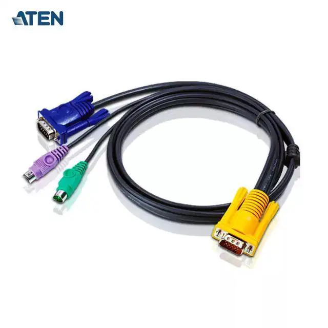 Alt view image 2 of 2 - ATEN PS/2 interface switcher connection cable +3 in1 SPHD 2L-5202P, 1.8-meter long