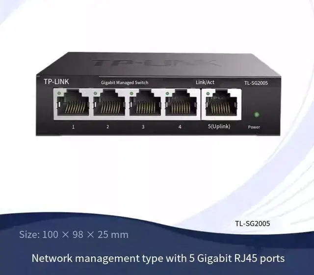 Main image of TP-LINK Cloud Management Gigabit Switch with 8 Ethernet Ports - Enterprise Web Network Monitoring Specialized TPLink Network Cable Splitter for Dormitory Switch and Monitoring Hub