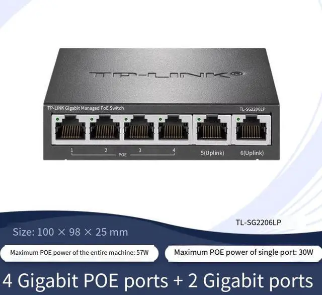 Main image of TP-LINK Gigabit Cloud Management PoE Switch Network Distributor