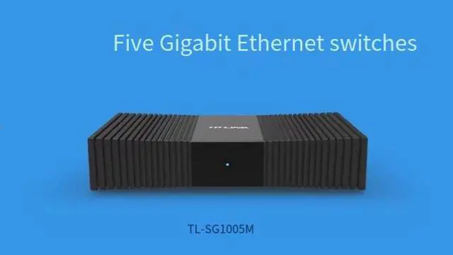Alt view image 2 of 4 - TP-LINK Gigabit Switch Network Splitter Distributor Switcher 5 ports 100Mbps TL-SF1005+