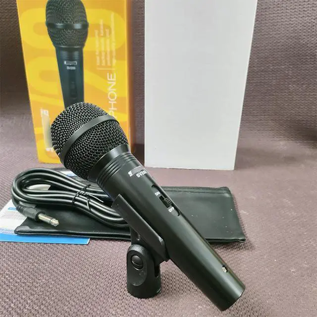 Alt view image 3 of 5 - SV200 Wired Microphone Professional Dynamic Microphone for Stage Performances, Karaoke Hosting and Live Streaming
