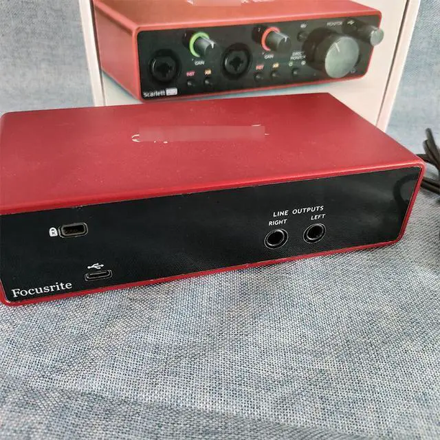 Alt view image 4 of 5 - Scarlett 2i2 professional computer external sound card for live recording of USB instruments and music arrangement