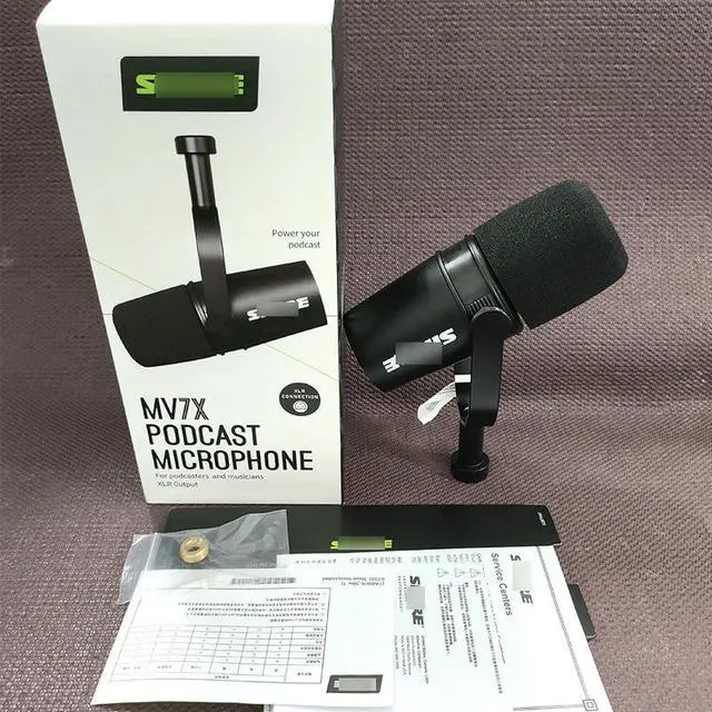 Alt view image 2 of 5 - MV7X Wired Microphone - Live Streaming Game Commentary Recording and Voice Acting for Hosts - Dynamic Dynamic Coil Microphone