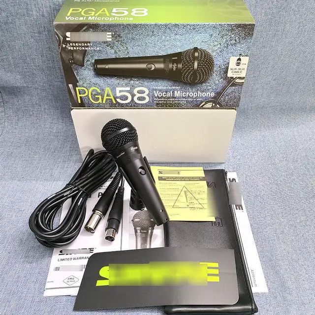 Alt view image 2 of 5 - High-end PGA58 XLR wired microphone, suitable for stage performances, singing, speeches, handheld moving-coil microphone