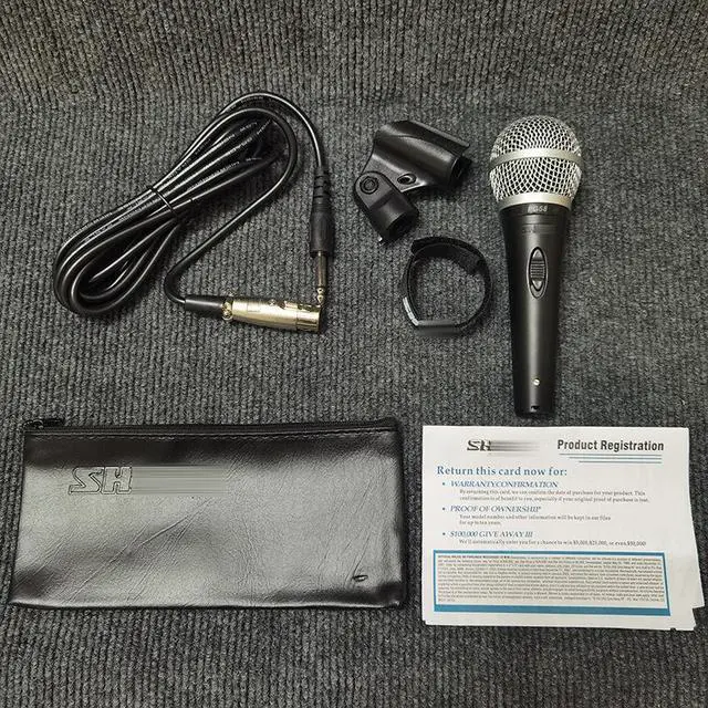 Alt view image 4 of 5 - Wireless dynamic microphone PG58 for home use, KTV, conference, speaker stand audio equipment, suitable for singers to hold the microphone.