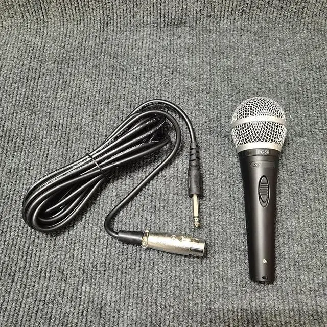 Alt view image 5 of 5 - Wireless dynamic microphone PG58 for home use, KTV, conference, speaker stand audio equipment, suitable for singers to hold the microphone.