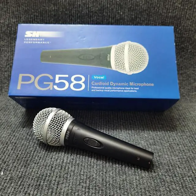 Alt view image 2 of 5 - Wireless dynamic microphone PG58 for home use, KTV, conference, speaker stand audio equipment, suitable for singers to hold the microphone.