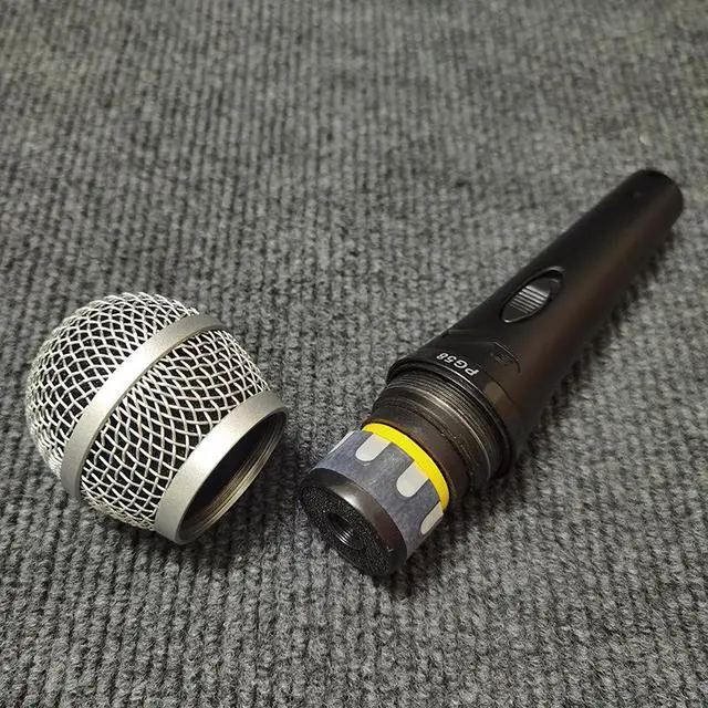 Alt view image 3 of 5 - Wireless dynamic microphone PG58 for home use, KTV, conference, speaker stand audio equipment, suitable for singers to hold the microphone.