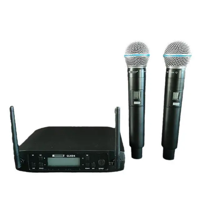Main image of GLXD4 two-in-one wireless microphone Beta58A for stage performances and singing with SM58 handheld microphone European plug