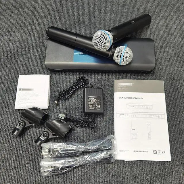 Alt view image 5 of 5 - BLX288/BETA58A SM58 Wireless Microphone - Two-in-One Stage Performance Dynamic Microphone