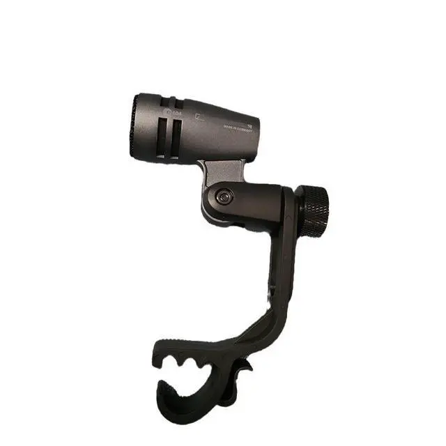 Alt view image 3 of 5 - E604 heart-shaped instrument drumming ring with wired microphone small drum clamping arm percussion instrument pickup