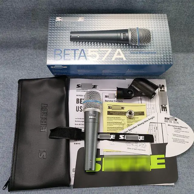 Alt view image 5 of 5 - BETA57A Wired Dynamic Microphone Professional Stage Performance Karaoke Instrument Sound Pickup Handheld Microphone