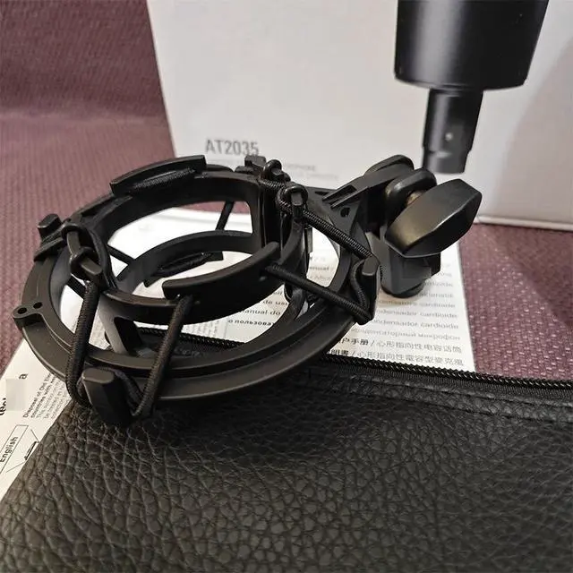 Alt view image 2 of 5 - AT2035 Capacitor Microphone - Computer Live Streaming Singing Large-Diameter Diaphragm Sound Card - Export Microphone