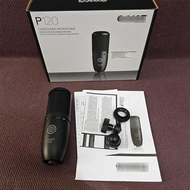 Alt view image 4 of 5 - P120 Capacitor Microphone Recording Studio Host Live Voice Book Special Large-Diameter Diaphragm Sound Card Microphone