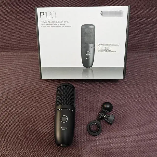 Alt view image 2 of 5 - P120 Capacitor Microphone Recording Studio Host Live Voice Book Special Large-Diameter Diaphragm Sound Card Microphone