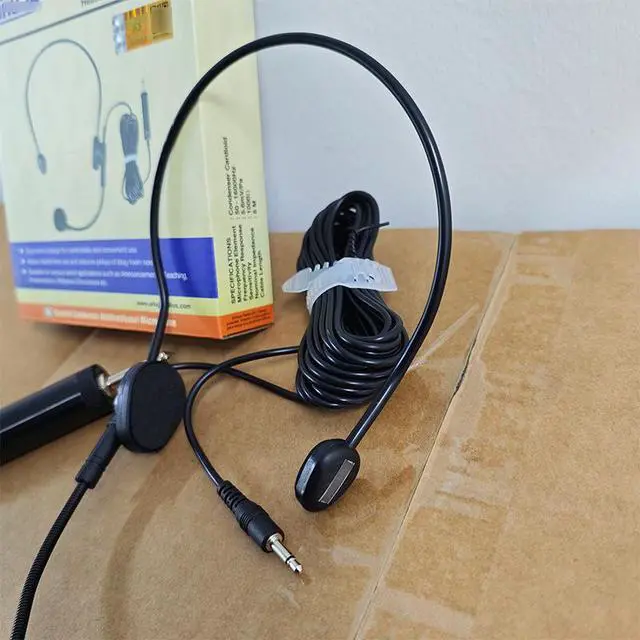 Alt view image 5 of 5 - HBM-60CC Headset Wired Microphone for Stage Speech, Conference Live Streaming, Tour Guide Amplification Capacitive Microphone