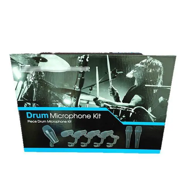 Alt view image 3 of 5 - Durm Microphone Kit - Wired microphone for drum and instrument recording, suitable for music ensemble performances.