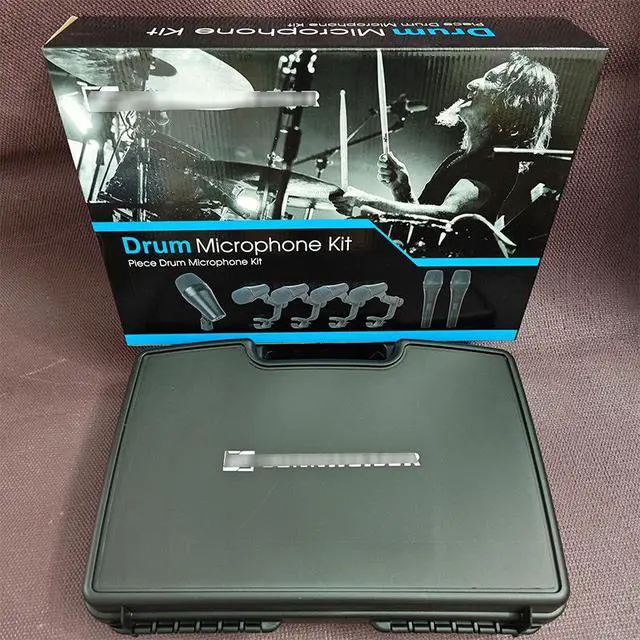 Alt view image 4 of 5 - Durm Microphone Kit - Wired microphone for drum and instrument recording, suitable for music ensemble performances.