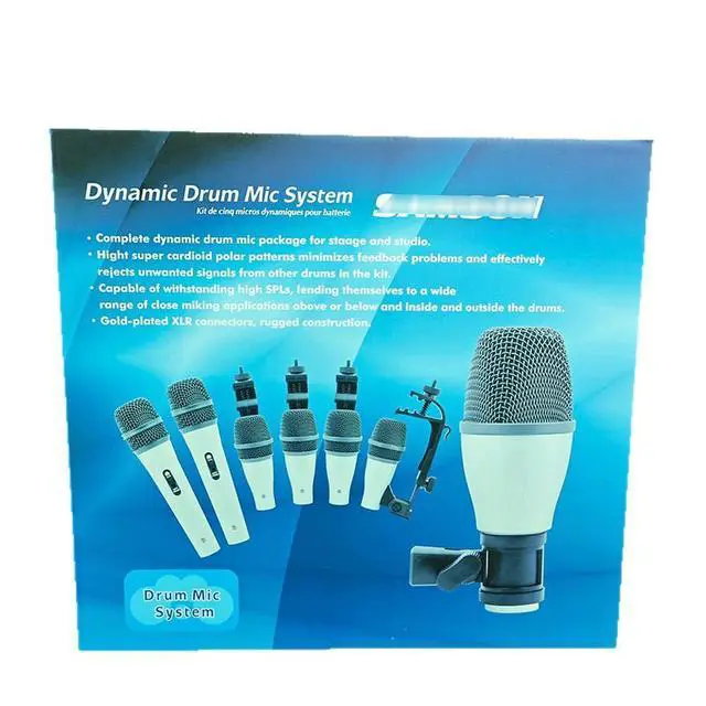 Alt view image 3 of 5 - Wireless Dynamic Drum Microphone System Drum Microphone Musical Instrument Microphone