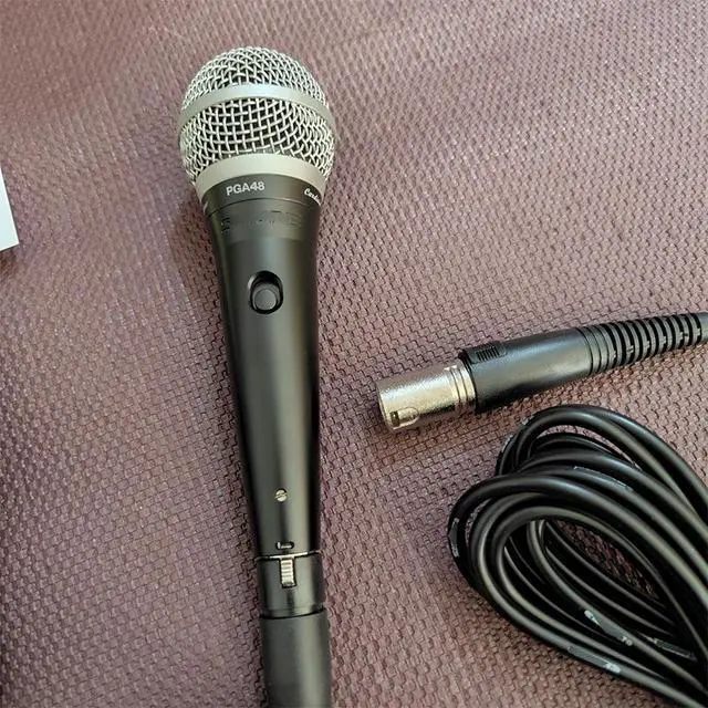Alt view image 2 of 5 - PGA48 Wired Moving-Coil Microphone Professional Stage Karaoke Host Live Broadcasting Microphone Specification