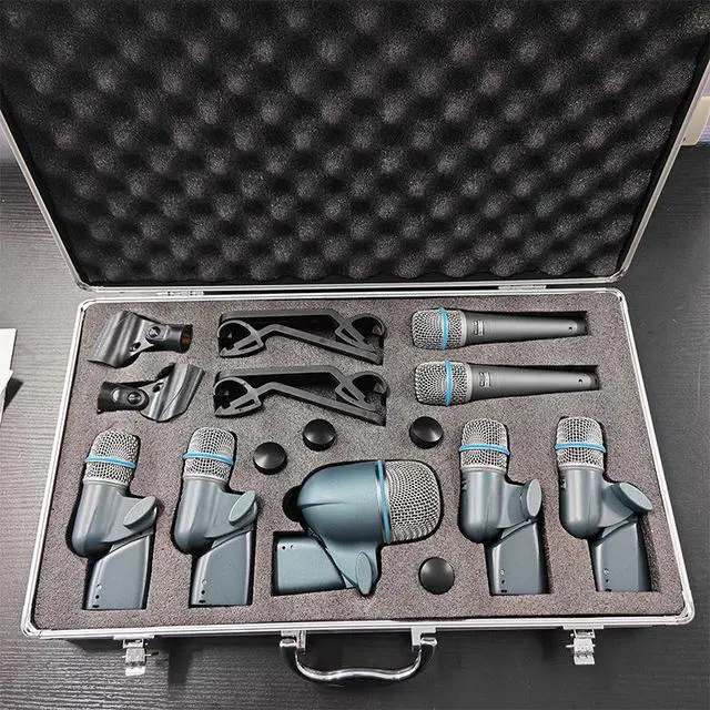 Alt view image 3 of 5 - Drum sound pickup microphone set BETA DMK7 microphone 52A stage performance 57A instrument microphone