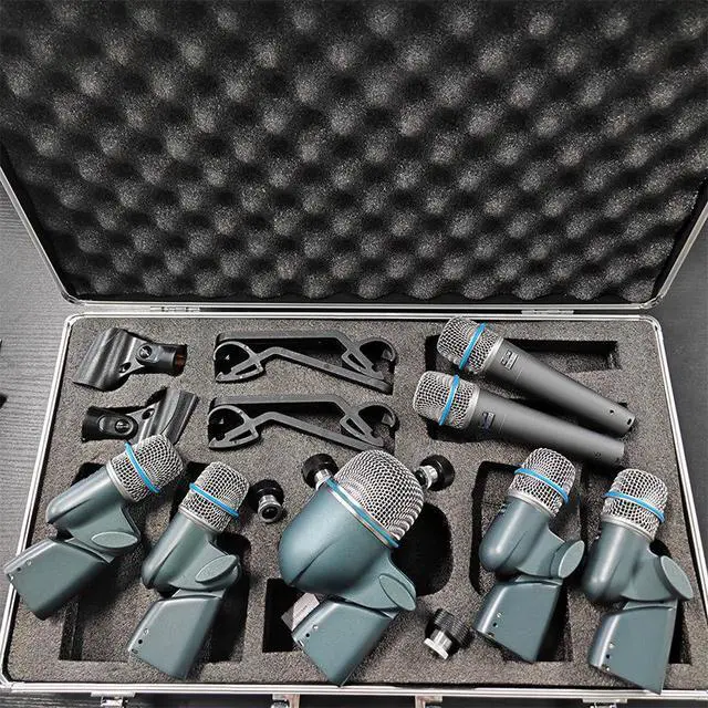 Alt view image 5 of 5 - Drum sound pickup microphone set BETA DMK7 microphone 52A stage performance 57A instrument microphone